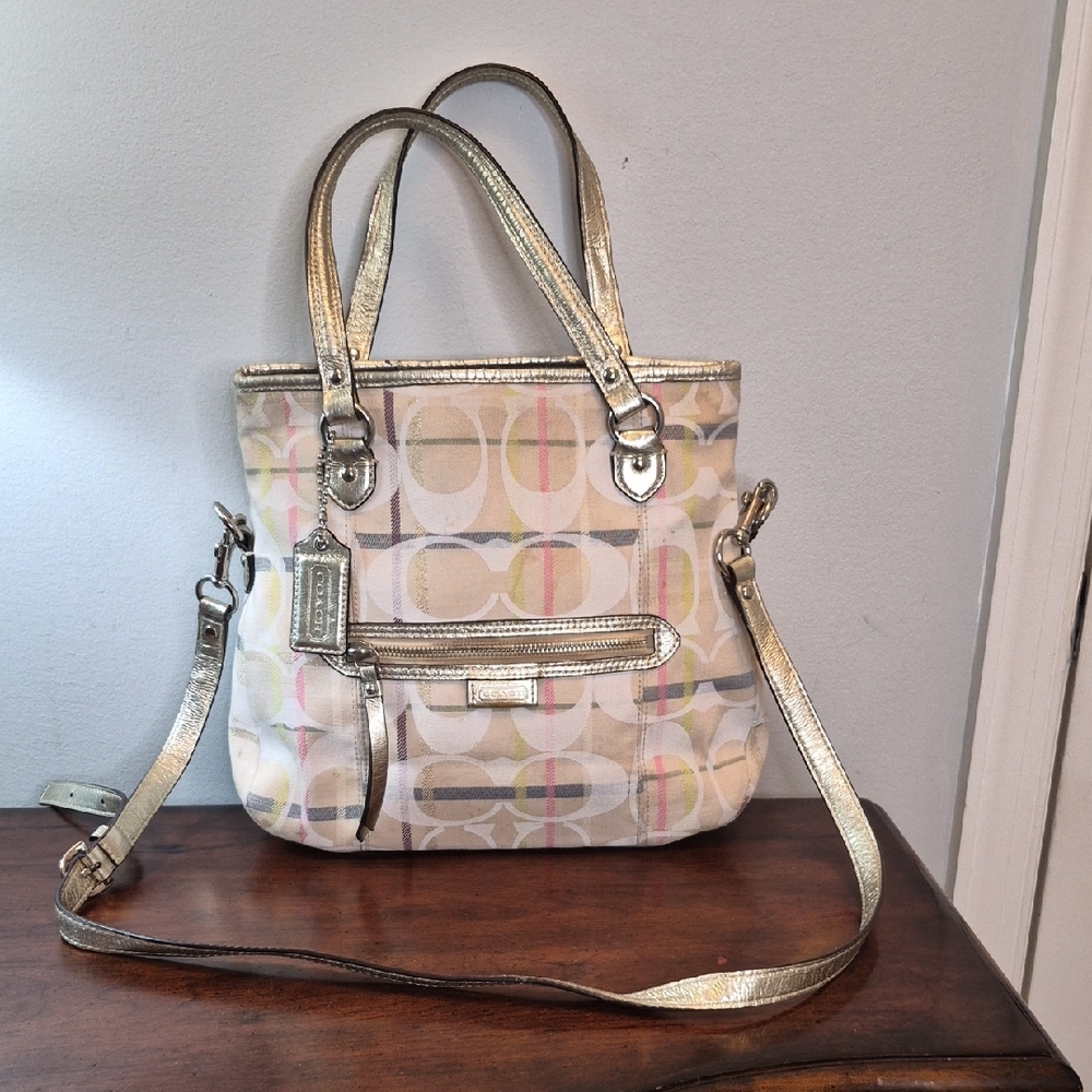 Coach 28283E Metallic and Multicolor Shoulder Bag